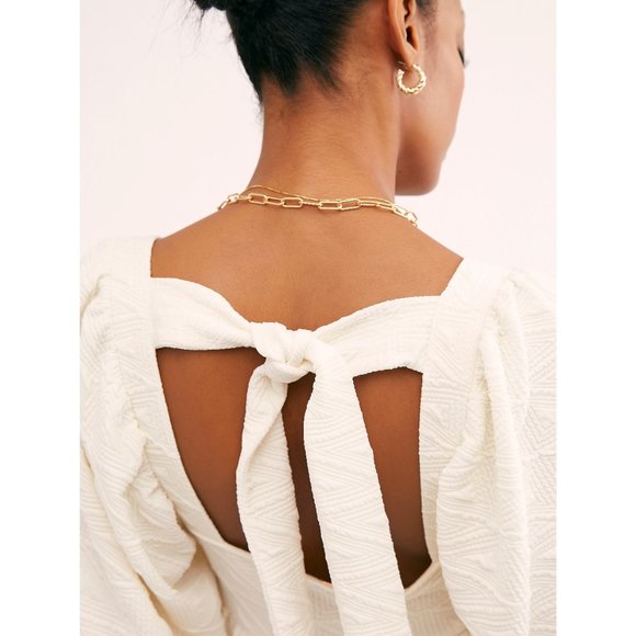 🎉LAST CHANCE🎉 FREE PEOPLE Violet Mini Dress / Ivory - Picture 3 of 5